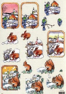 Sonderposten 3D - Schneidebogen, Hase und Vogel
